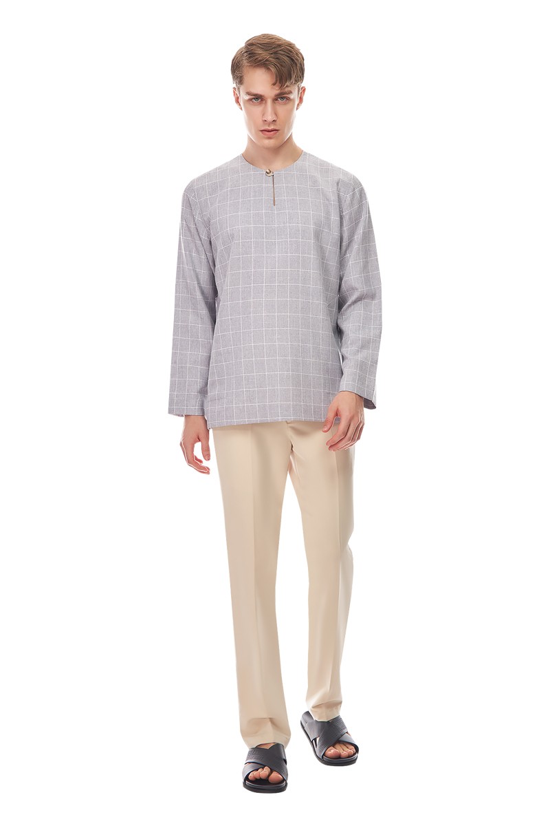 EUSOFF KURTA IN PURPLE GREY