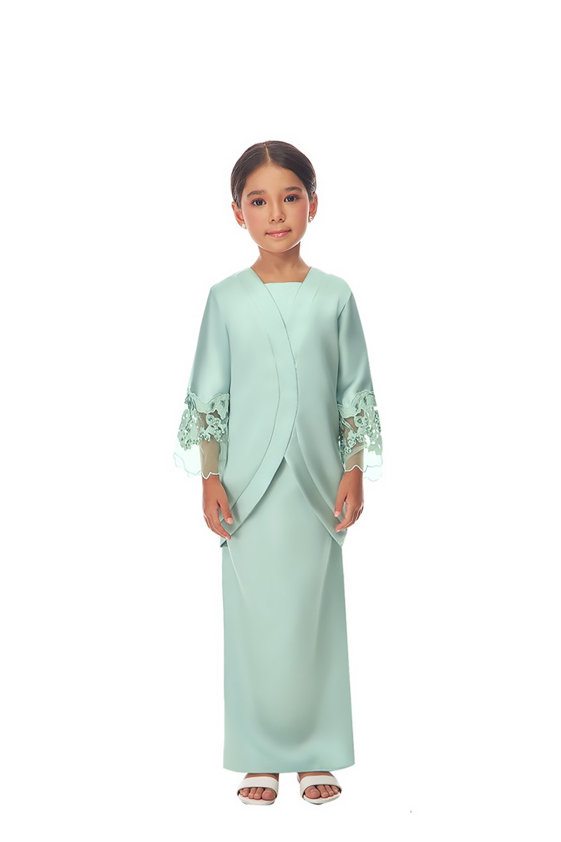 LOLA KURUNG KIDS IN DUSTY GREEN