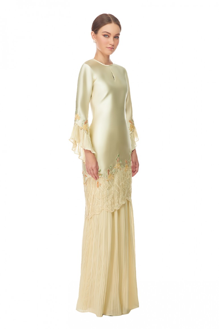 ELYNA KURUNG IN LIGHT YELLOW