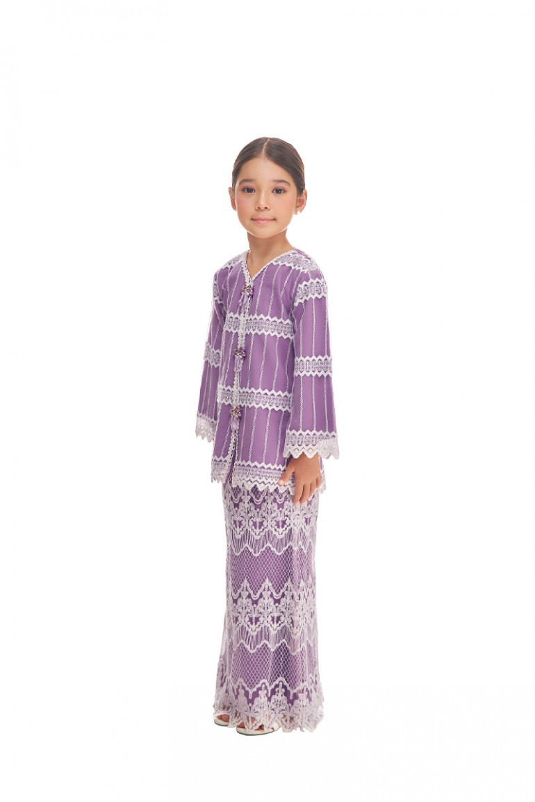 ZAHIRAH KURUNG KIDS IN PEARLY PURPLE