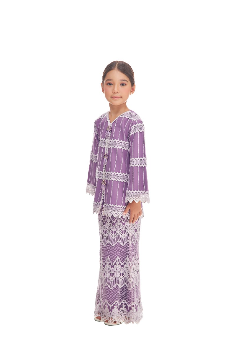 ZAHIRAH KURUNG KIDS IN PEARLY PURPLE