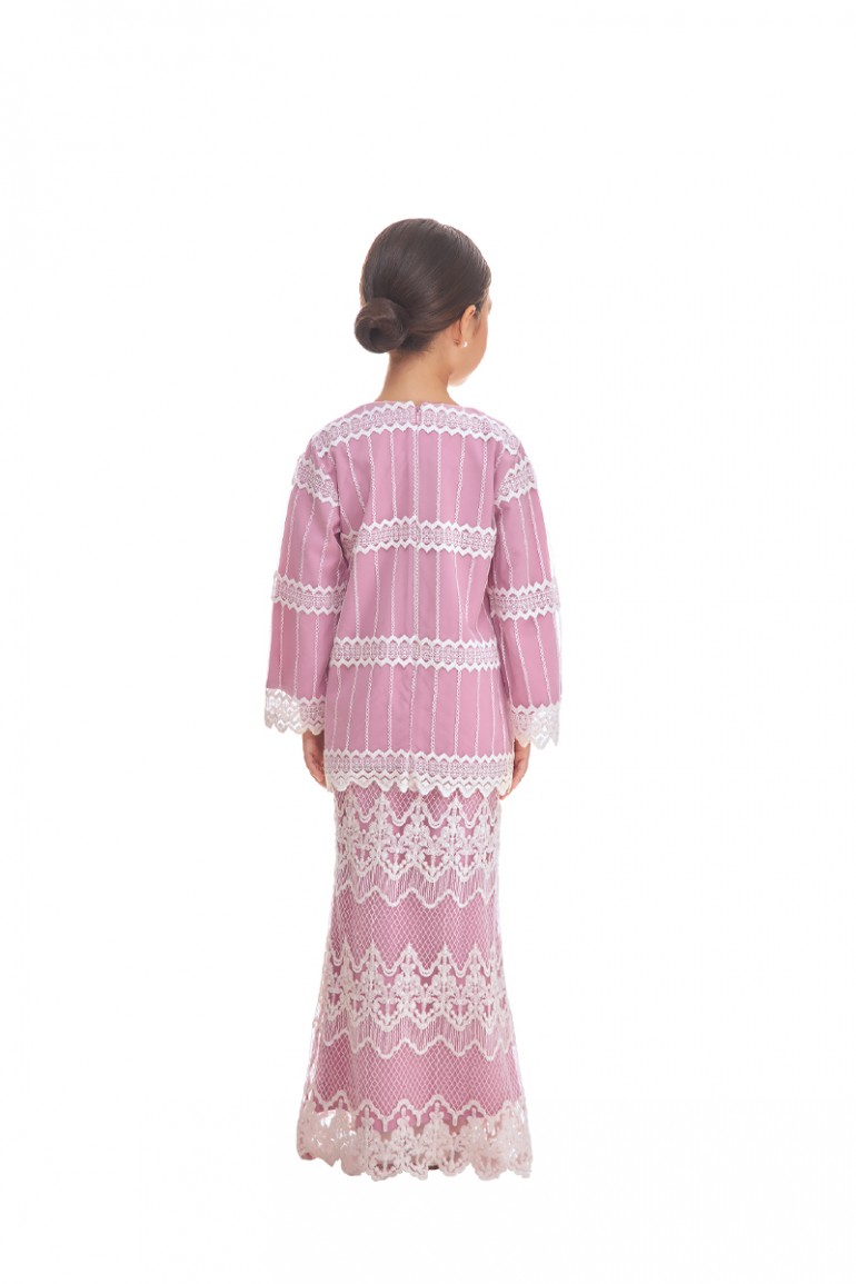 ZAHIRAH KURUNG KIDS IN ROSE PINK