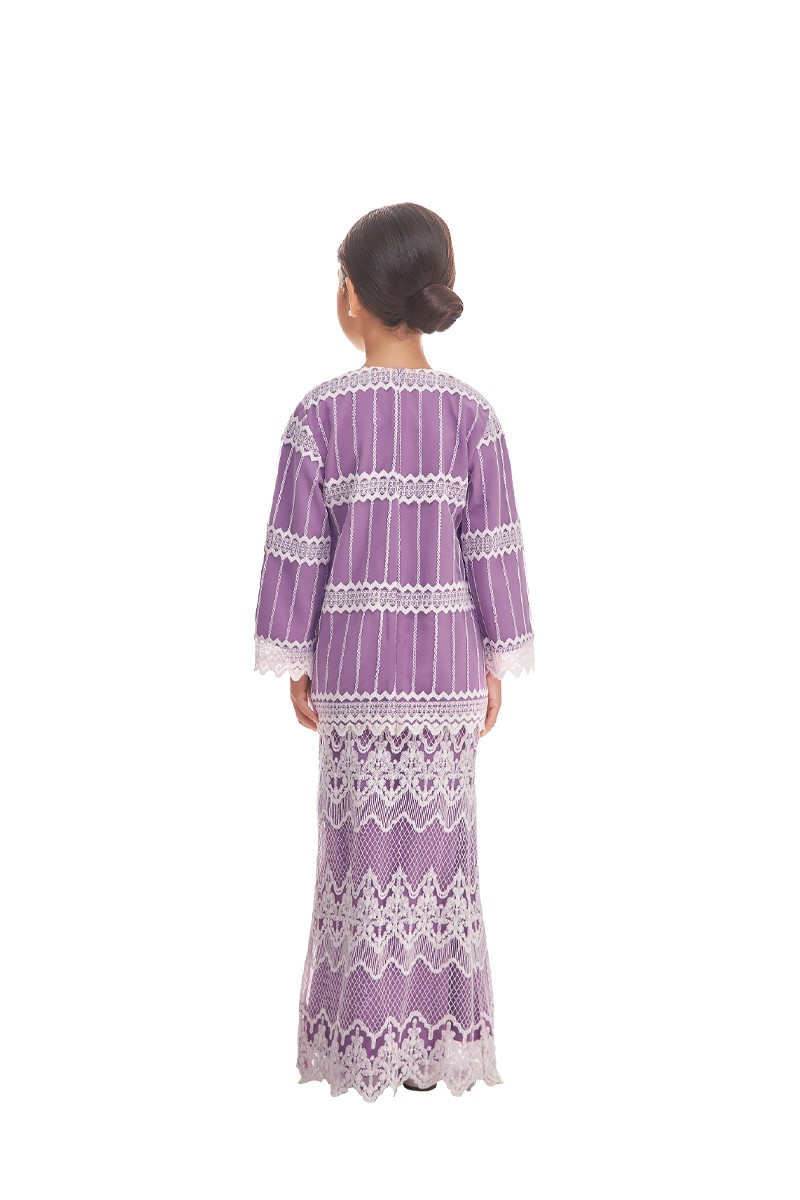 ZAHIRAH KURUNG KIDS IN PEARLY PURPLE