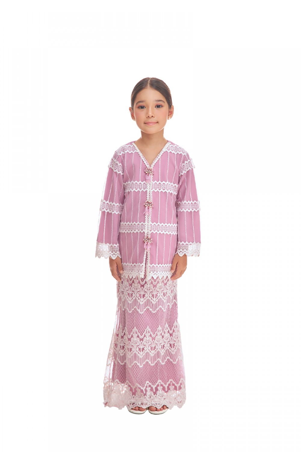 ZAHIRAH KURUNG KIDS IN ROSE PINK