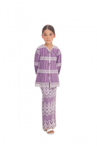 ZAHIRAH KURUNG KIDS IN PEARLY PURPLE