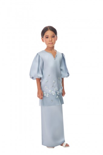 NOELLE KURUNG KIDS IN DUSTY BLUE